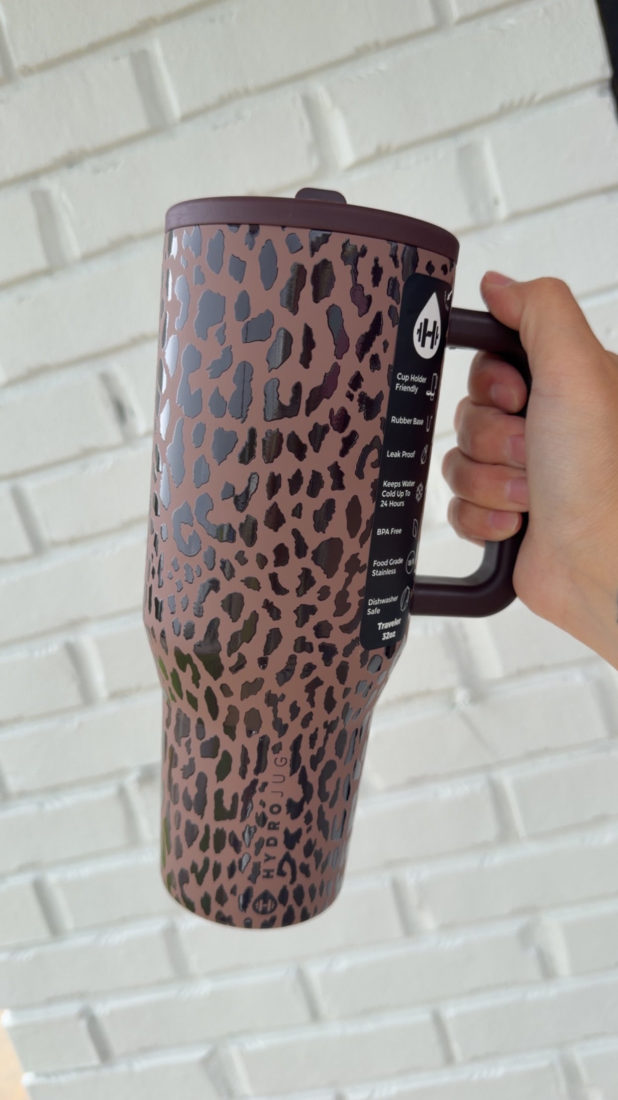HydroJug: Brown Leopard