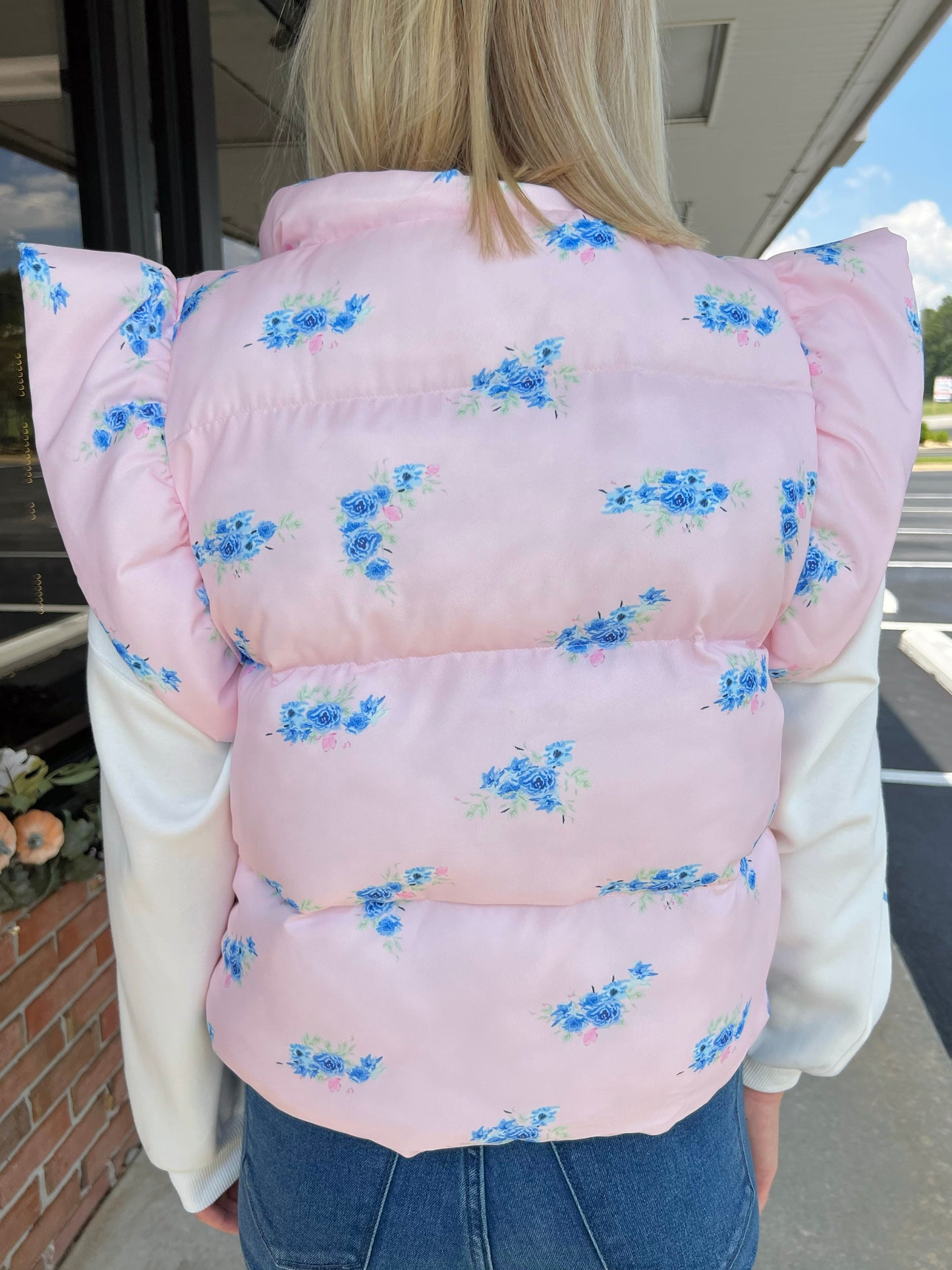 Trish Floral Puffer Vest