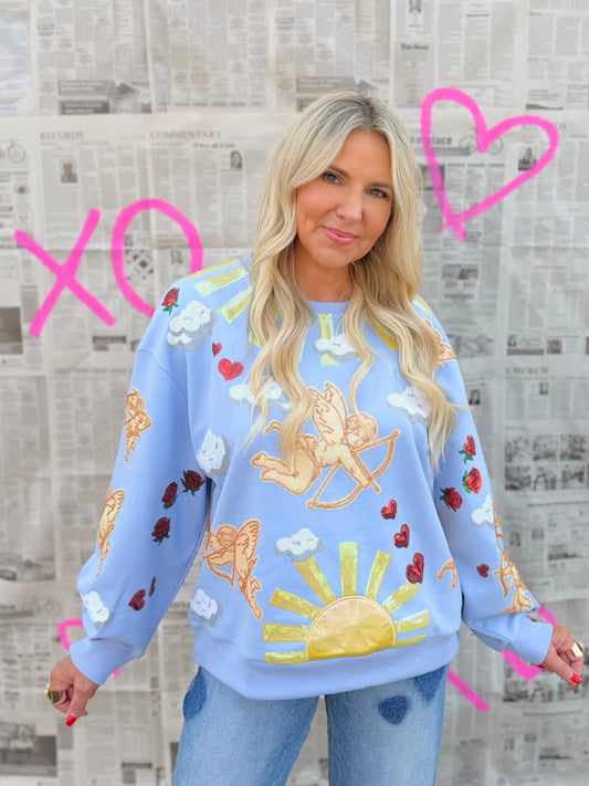 QOS Cupid in the Sky Sweatshirt