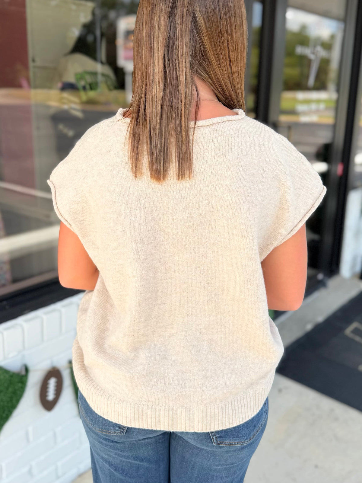 Rolled Edge Sweater