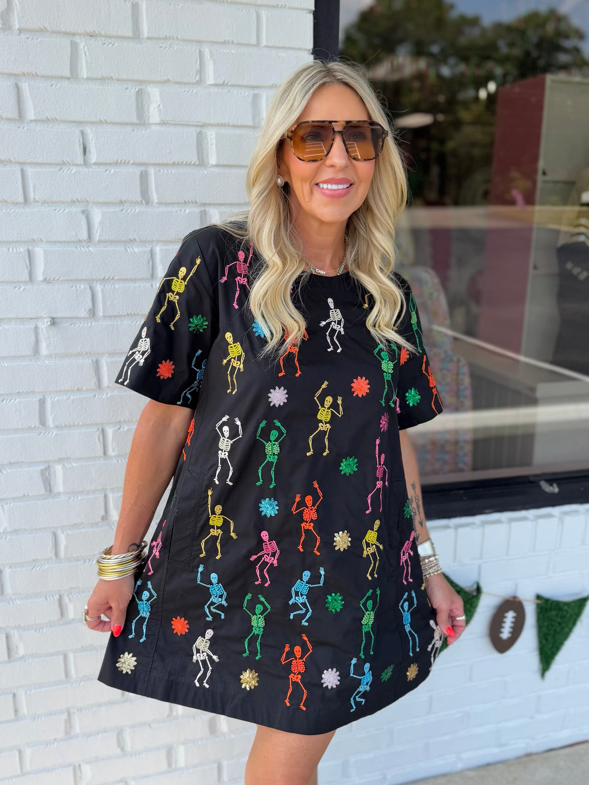 QOS Multi Skeleton Dress