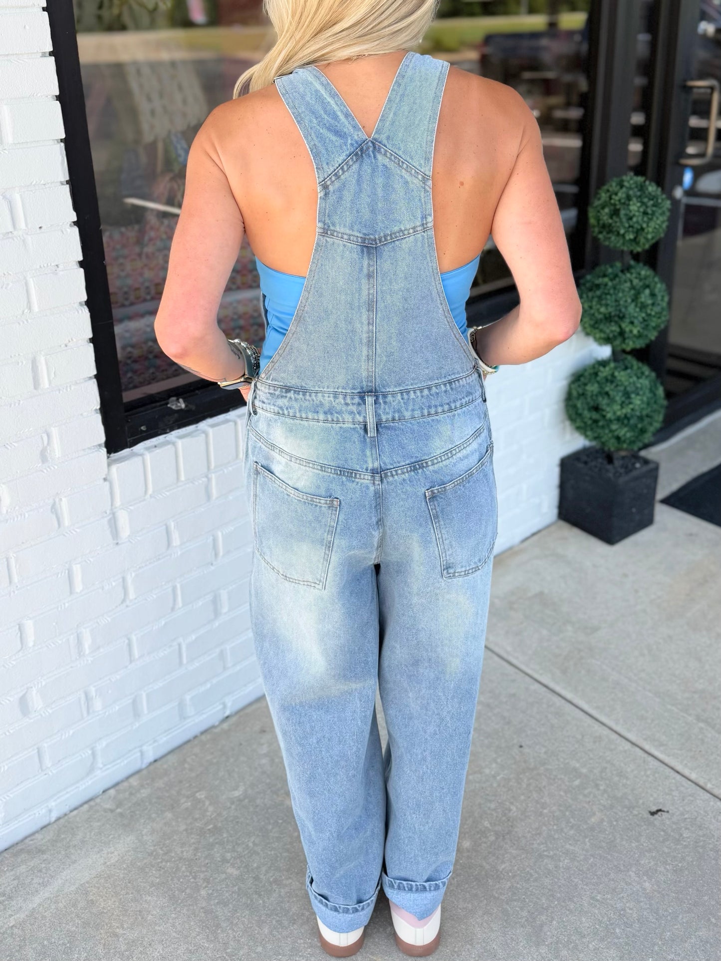 Relaxed Classic Denim Overalls