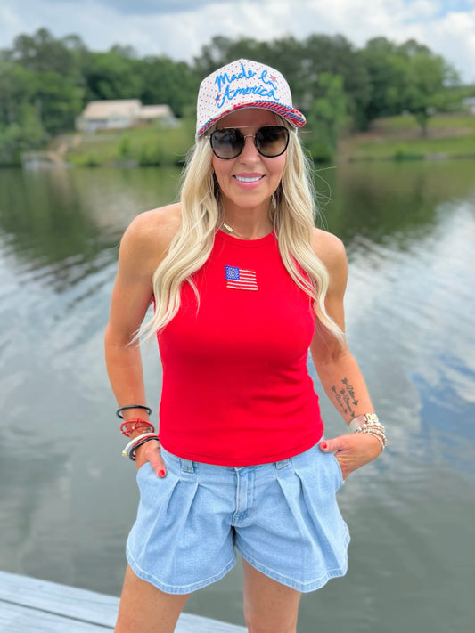 Beaded Flag Tank