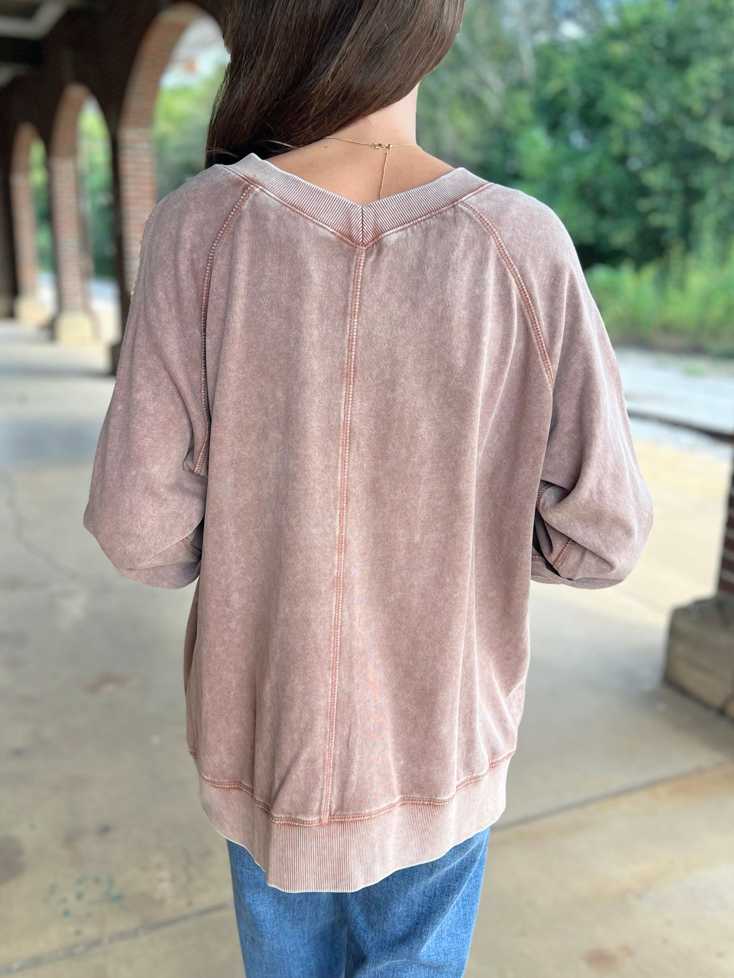 Washed Oversized Pullover