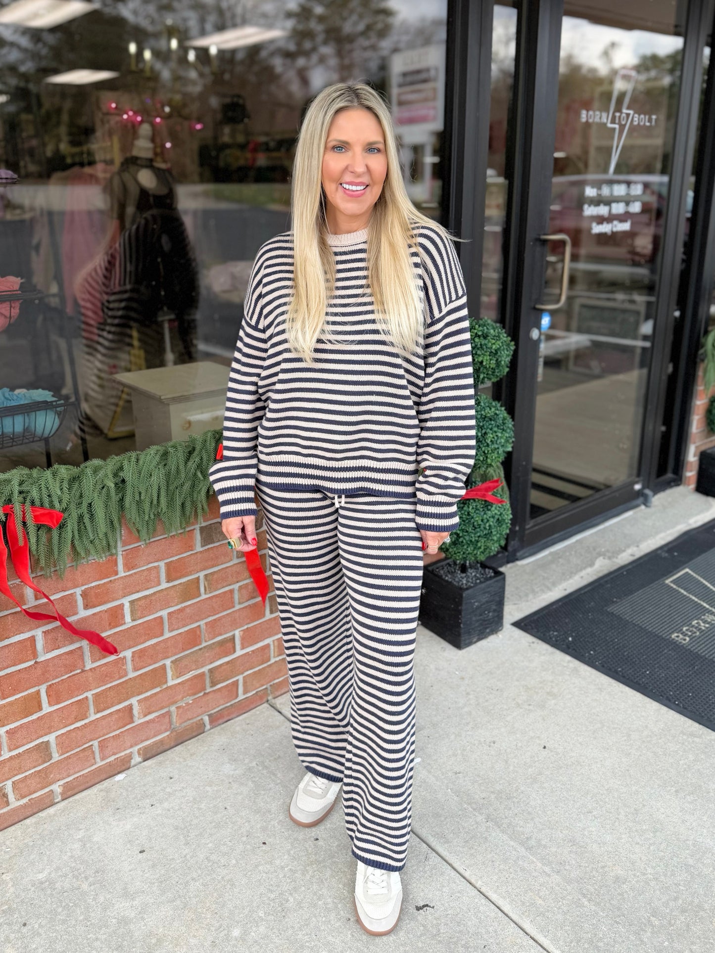 Crewneck Stripe Set