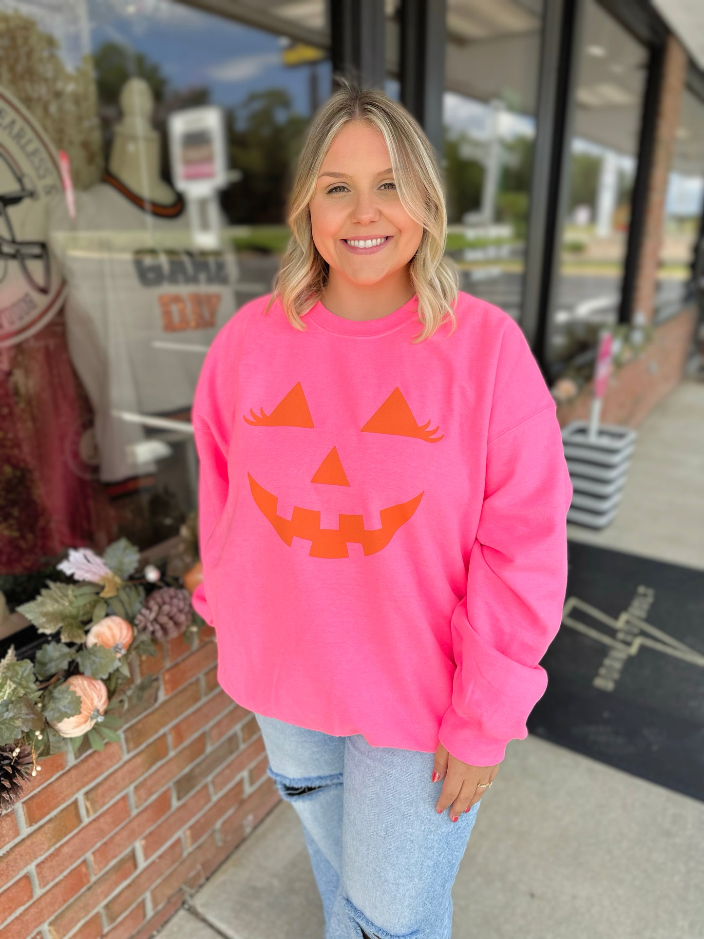 Pumpkin Face Crewneck