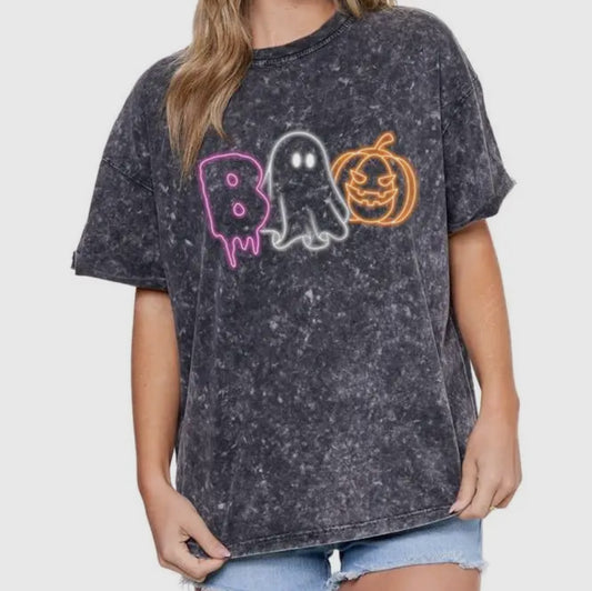 Boo Mineral Washed Tee