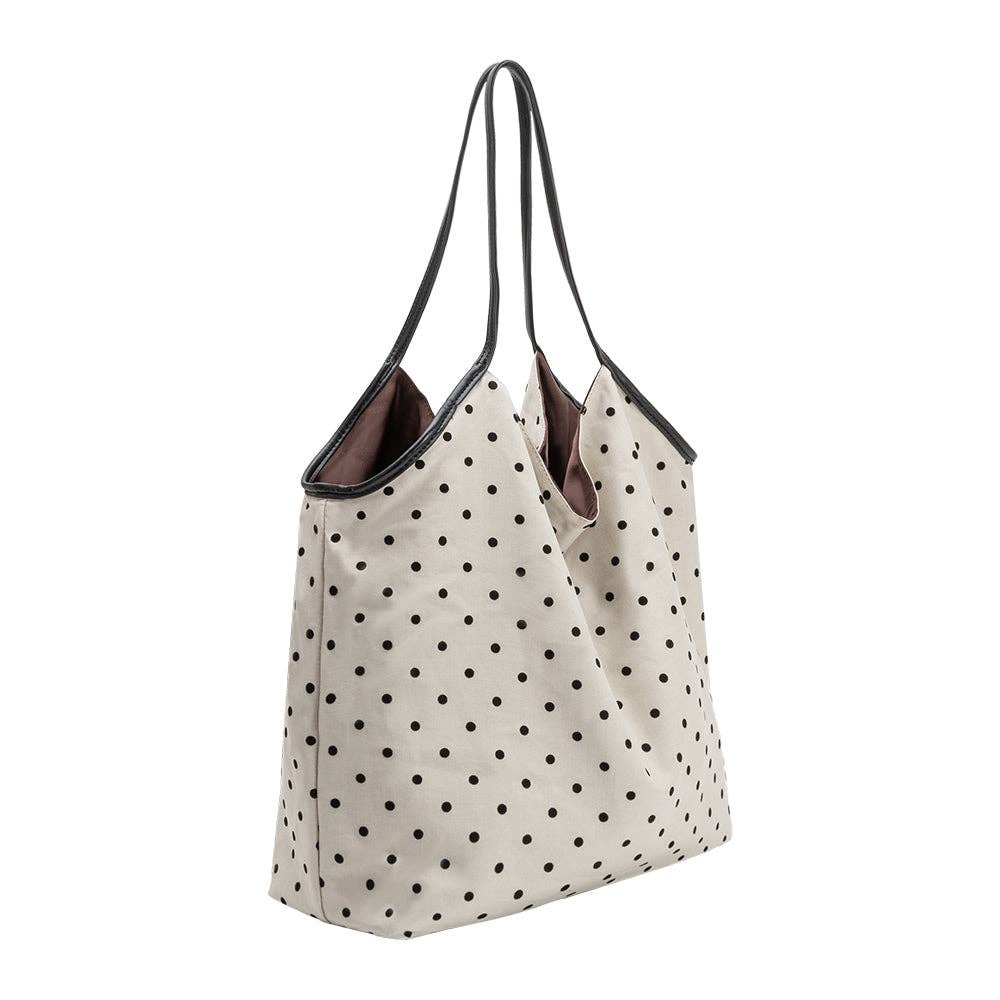 Cathy Ivory Polka Dot Tote Bag