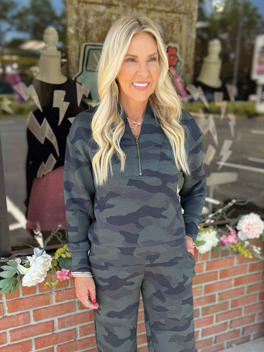 VH Camo Cloud Fleece Quarter Zip