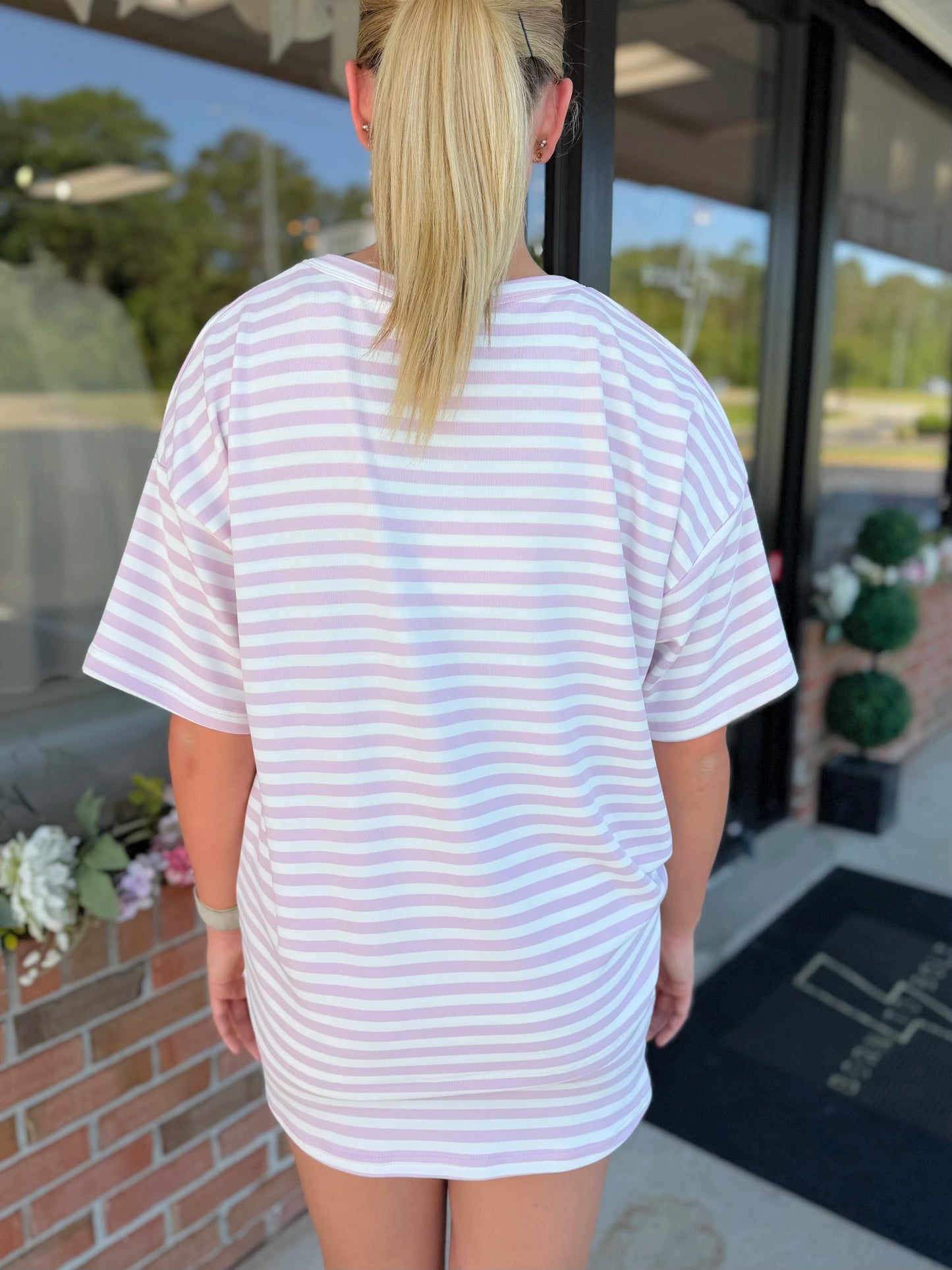 Stacey Stripe Skort Set