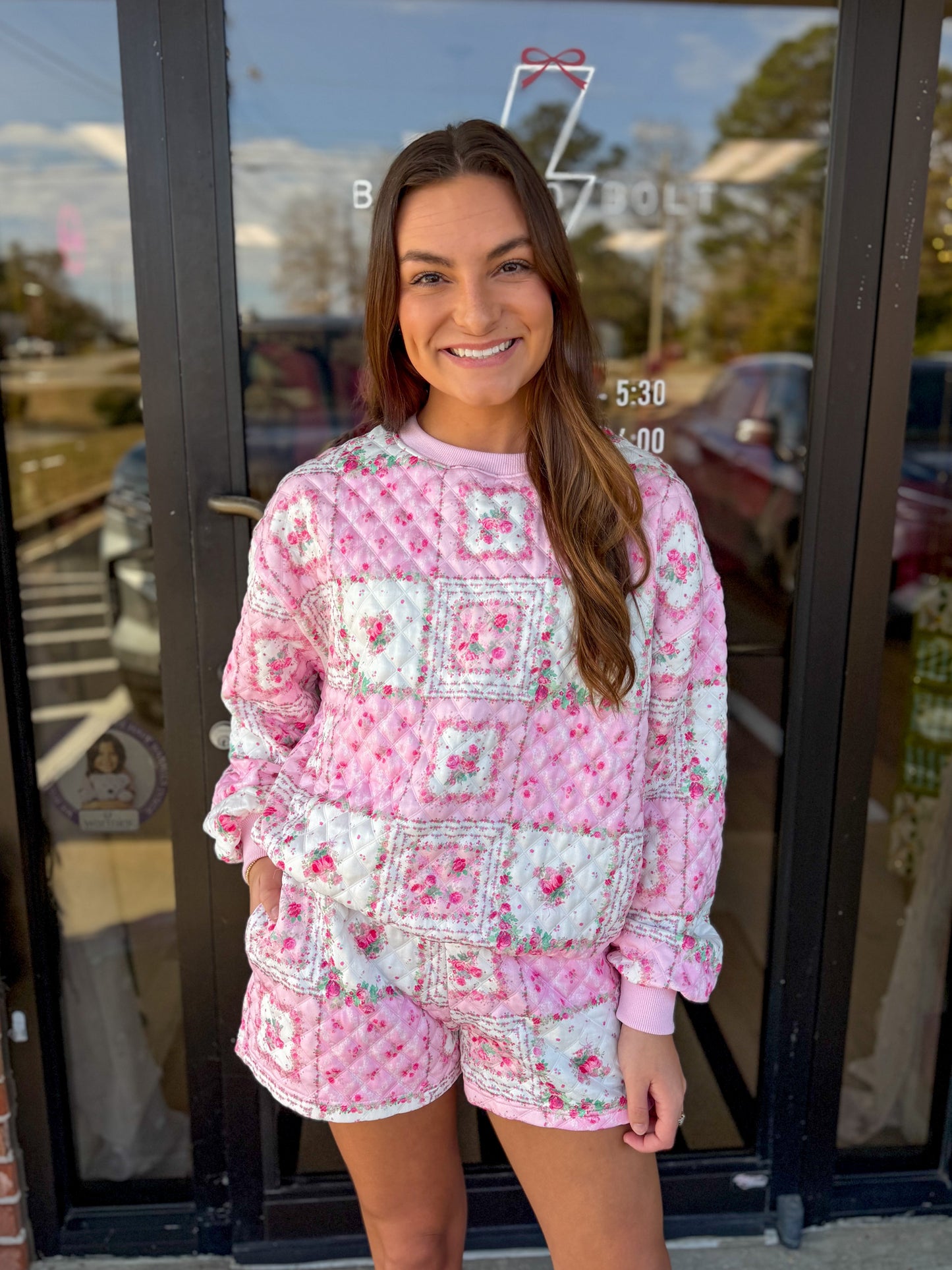 Vintage Floral Short Set