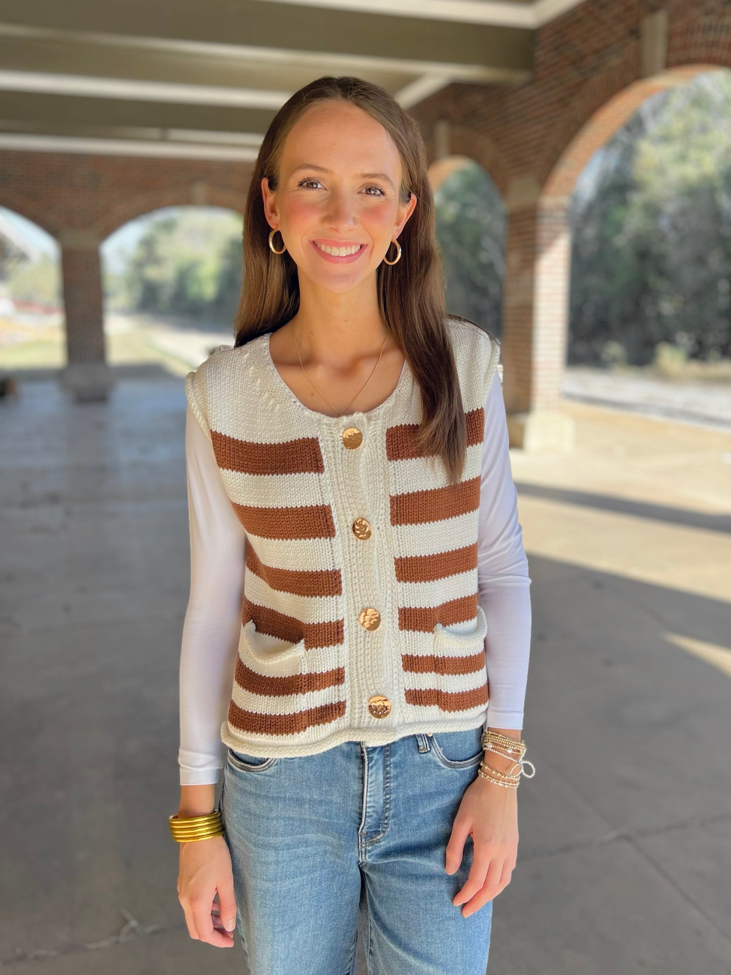 Button Down Sweater Vest