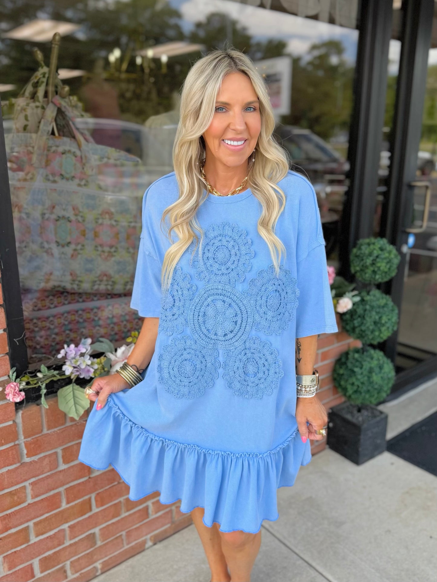 Crochet Flower Dress