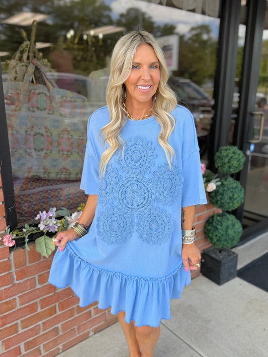 Crochet Flower Dress