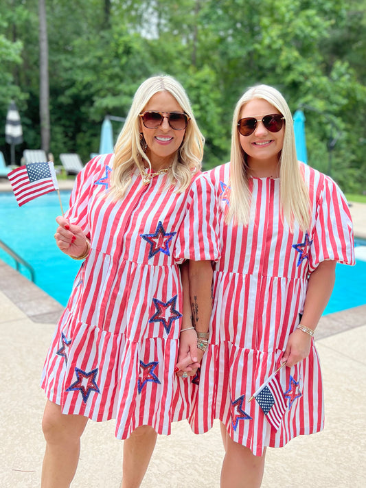 Stars Stripes & Sparkles Dress