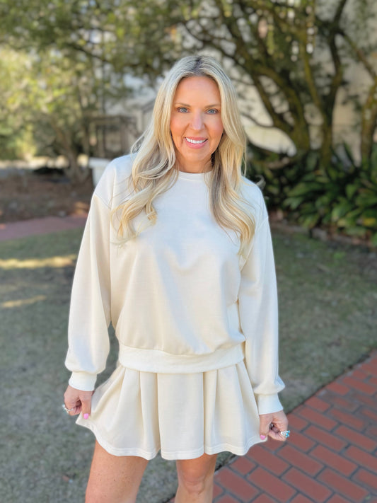 Sweatshirt & Skort Set