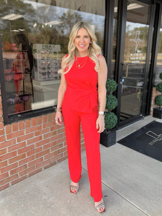 Twist Detail Sleeveless Top
