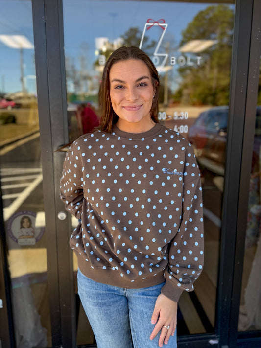 Trust Polka Dot Crewneck
