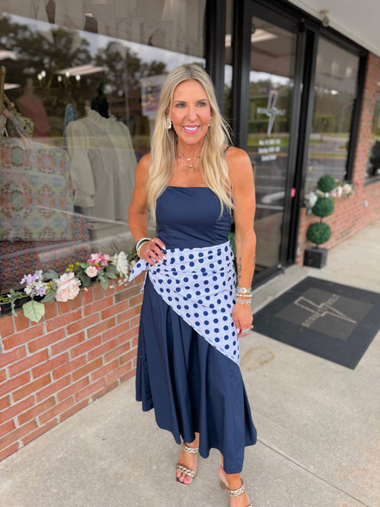 Bandana Tie Maxi Dress