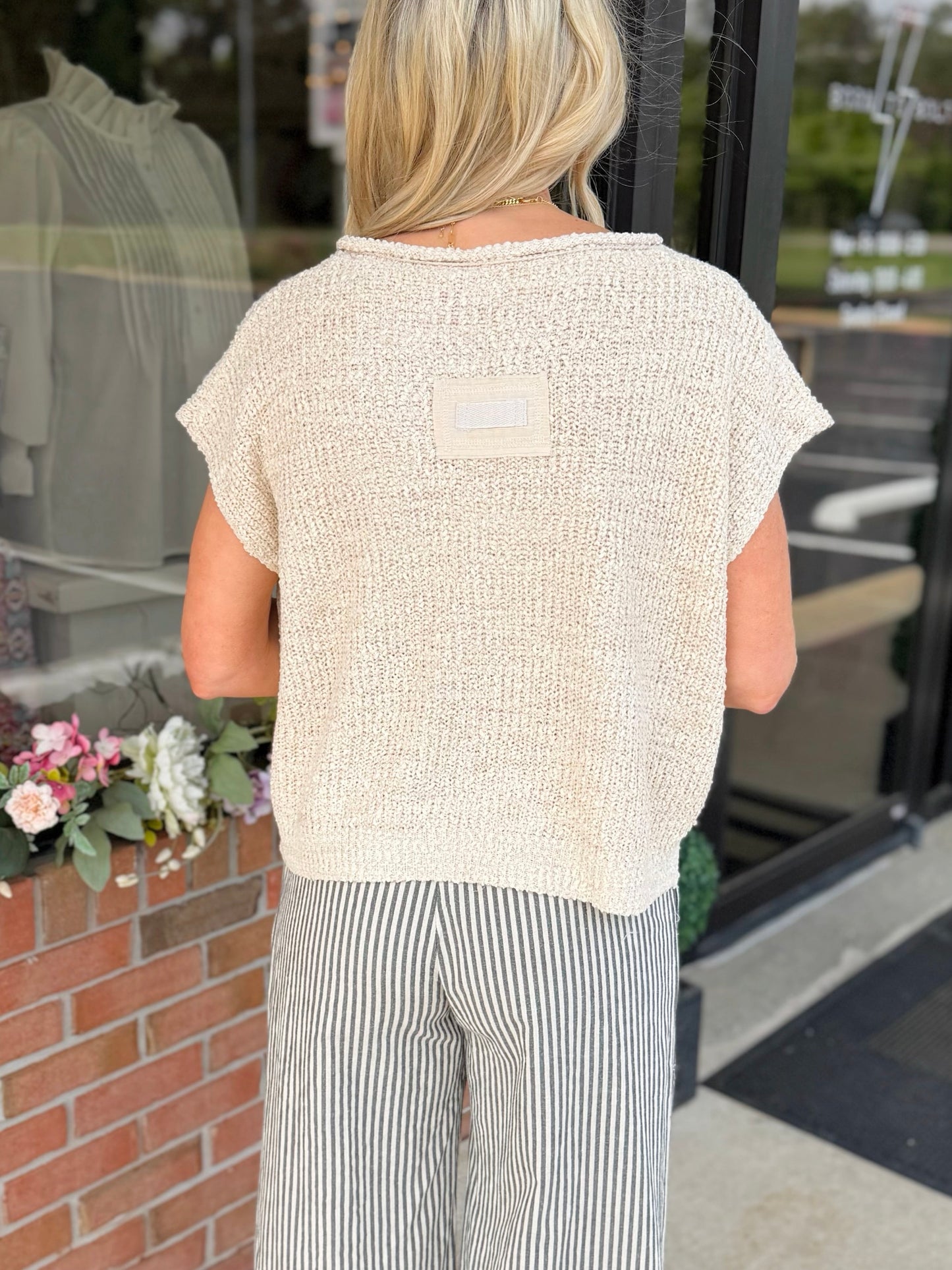 Solid Coastal Sweater Top
