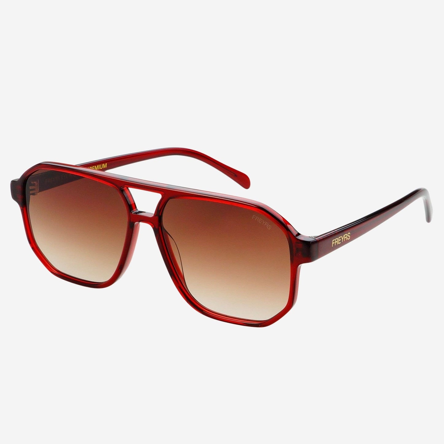 Bilie Aviator Sunglasses: Dark Cherry