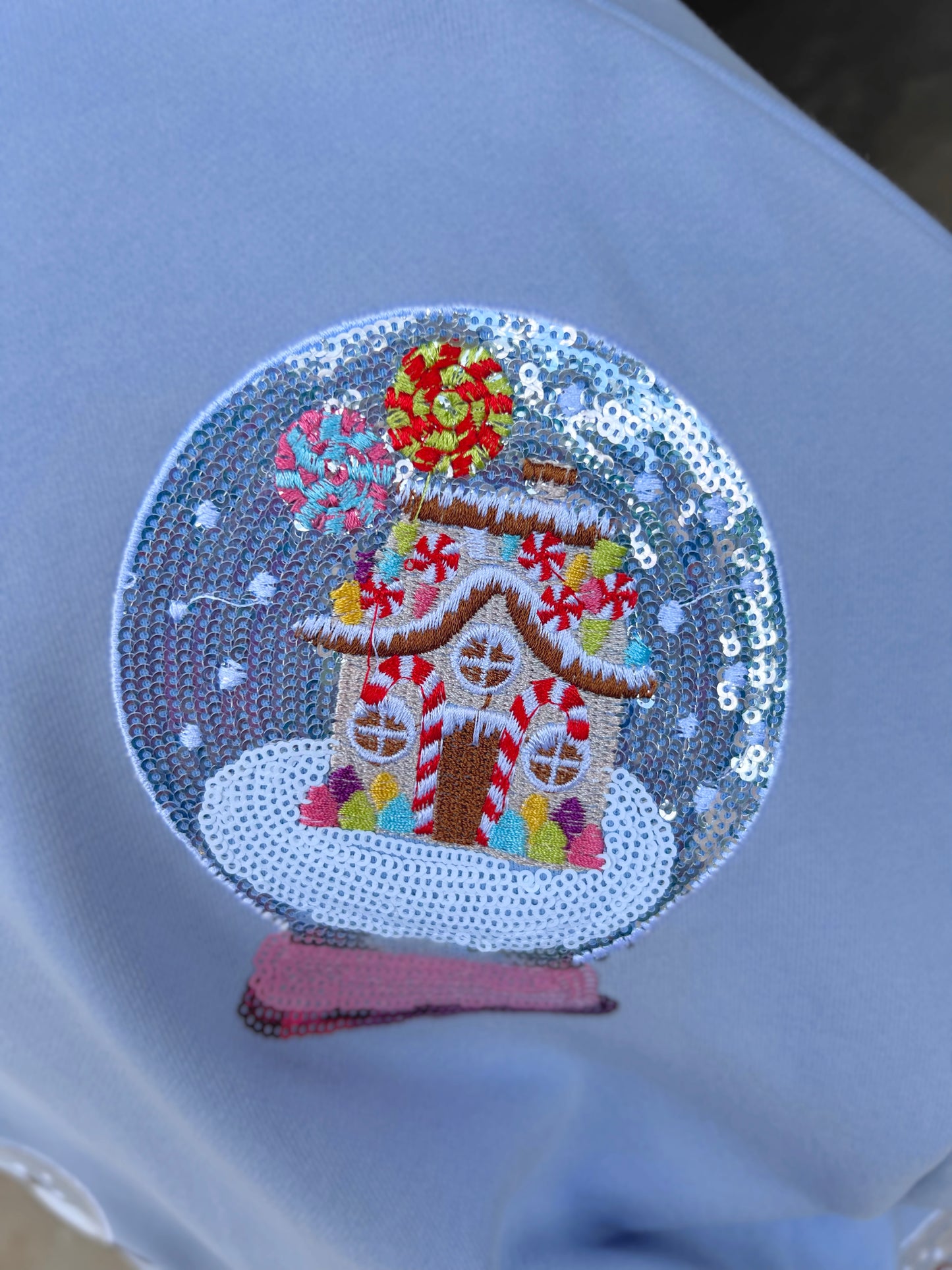 QOS Christmas Snow Globe Sweatshirt