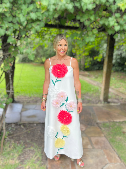 3D Garden Party Swing Dress