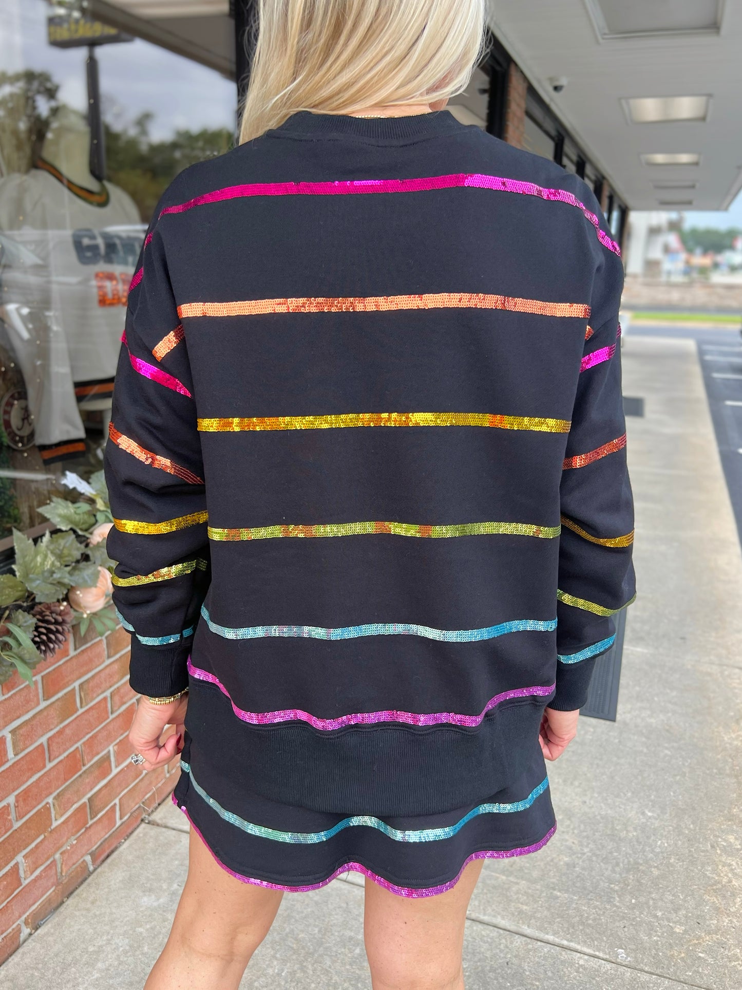 BC Sequin Stripe Sweatshirt