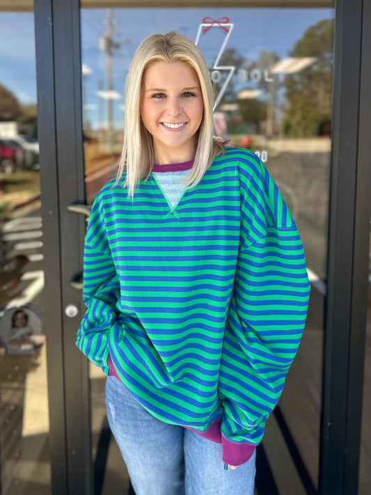 Oversized Striped Top