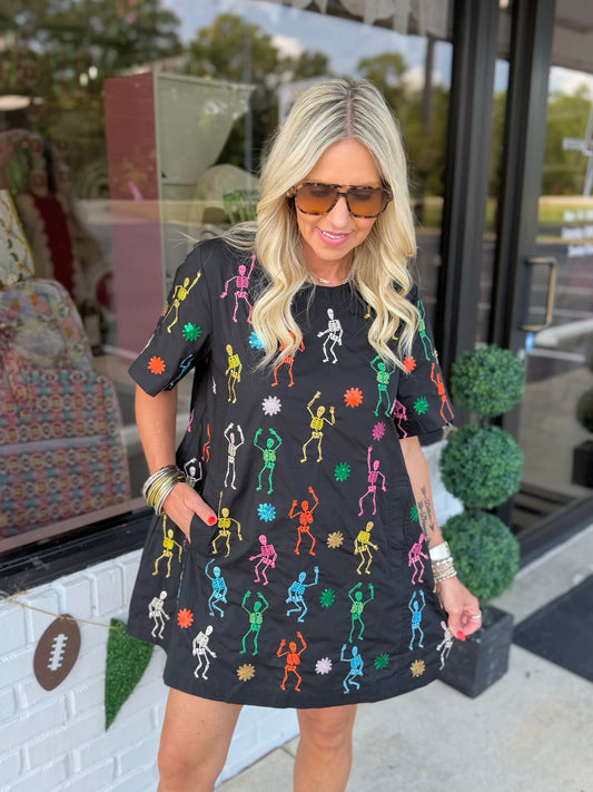 QOS Multi Skeleton Dress