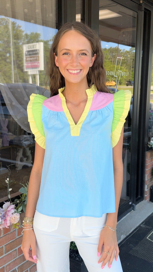 Macie Multi Color Top