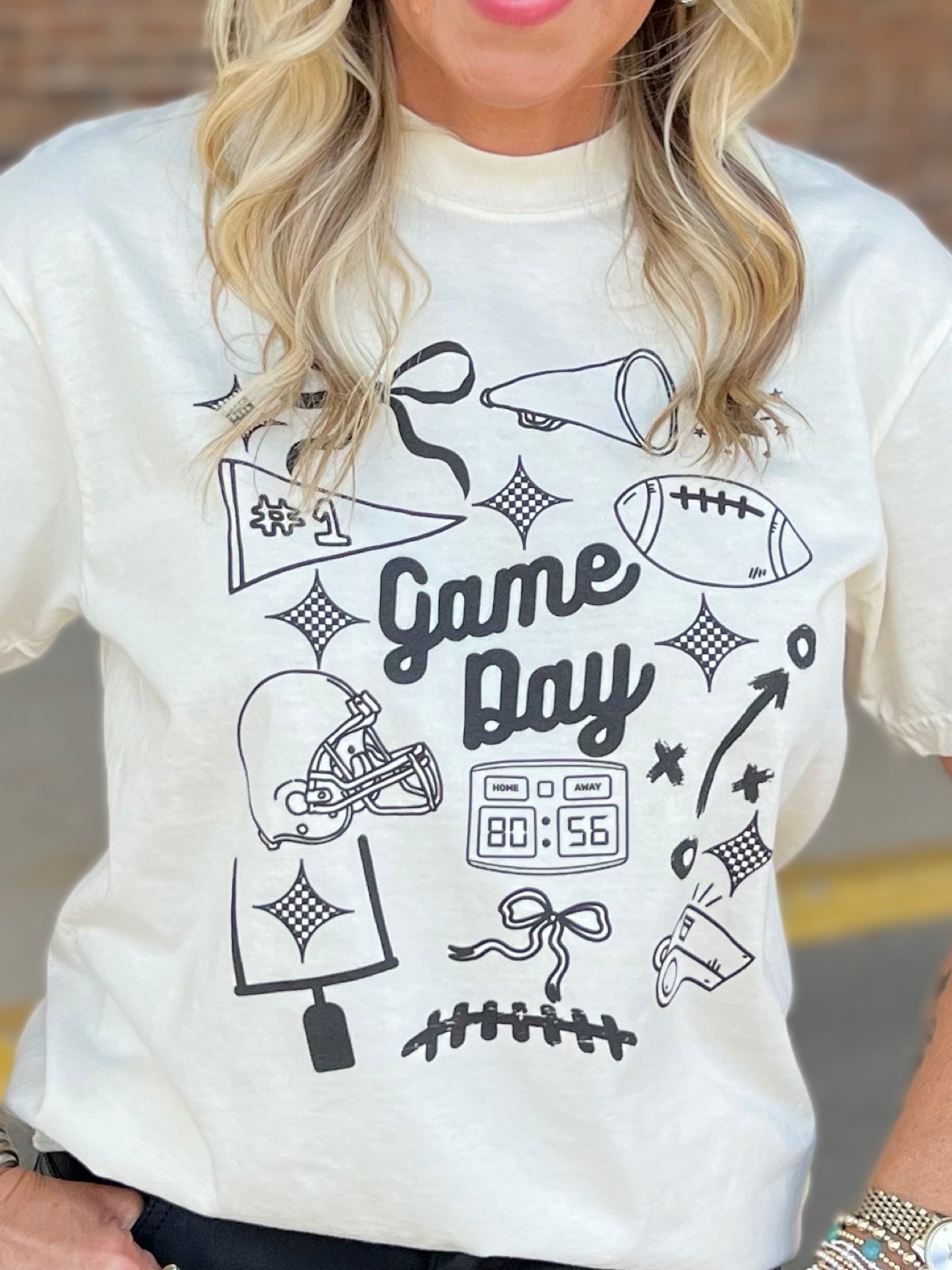 Game Day Emoticon Tee