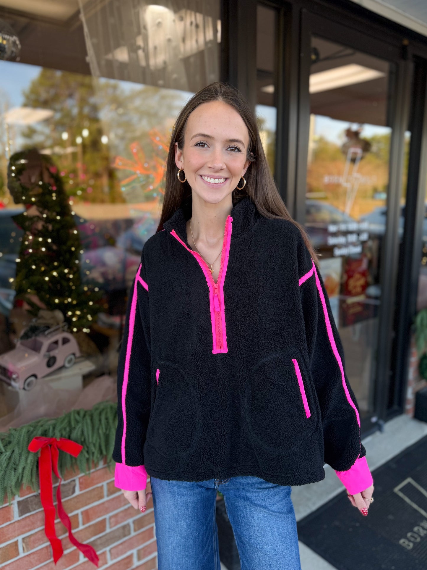 Contrast Sherpa Jacket