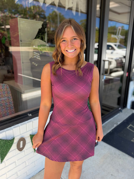 Plaid Active Dress