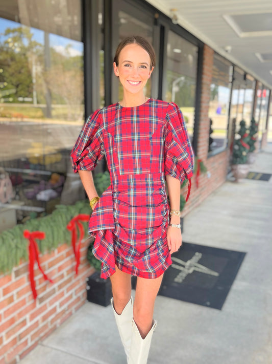 Plaid Statement Dress