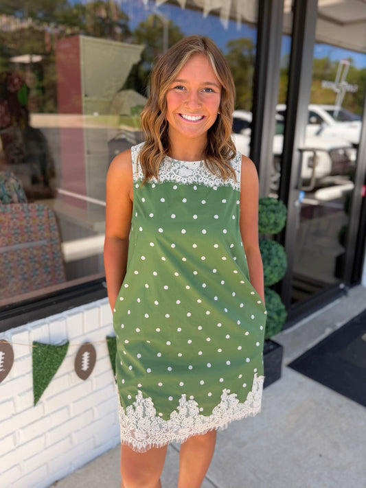 Polka Dot Lace Dress