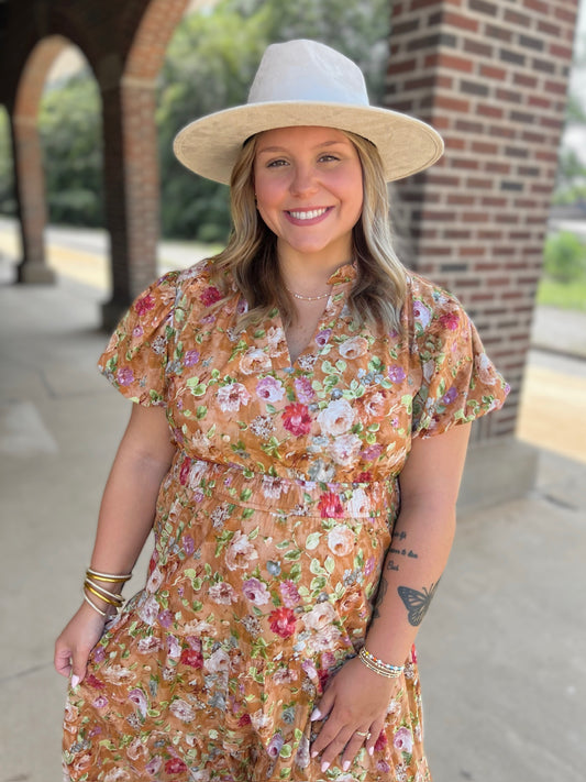 Fall Floral Dress