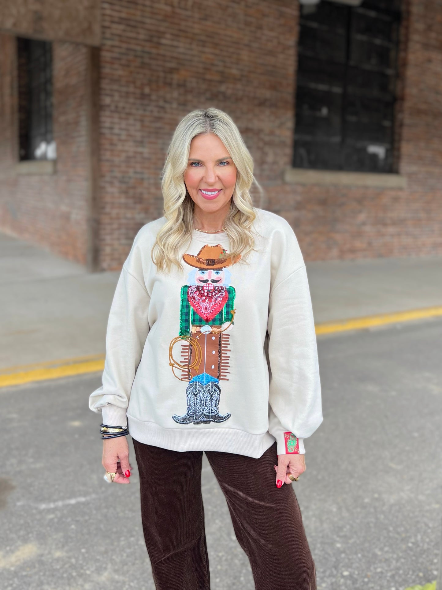 QOS Cowboy Nutcracker Sweatshirt