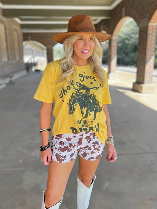 Cow Print Shorts