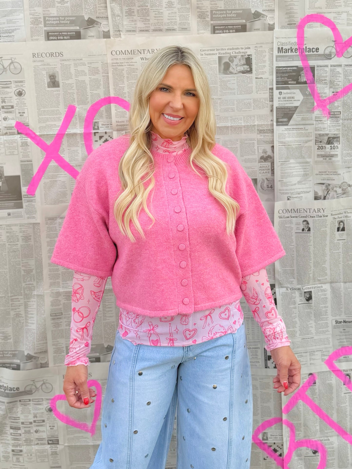 Valentines Mesh Tops