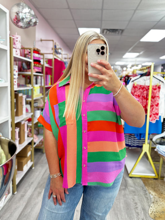 Colorful Stripes Top