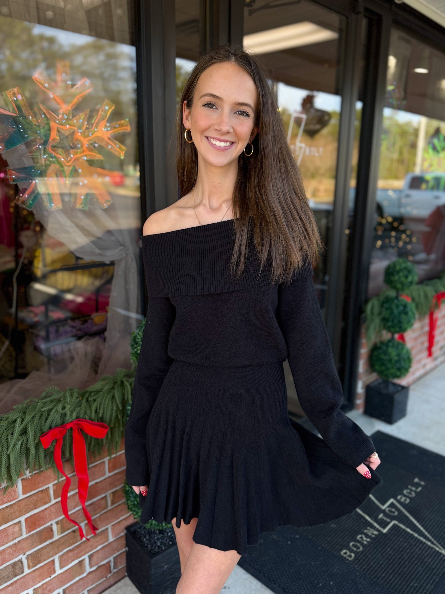 Off Shoulder Mini Dress