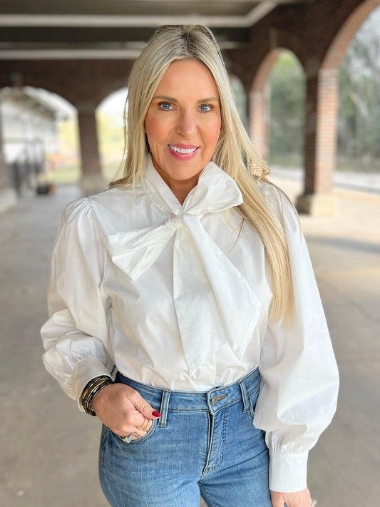 Oversized Bow Blouse