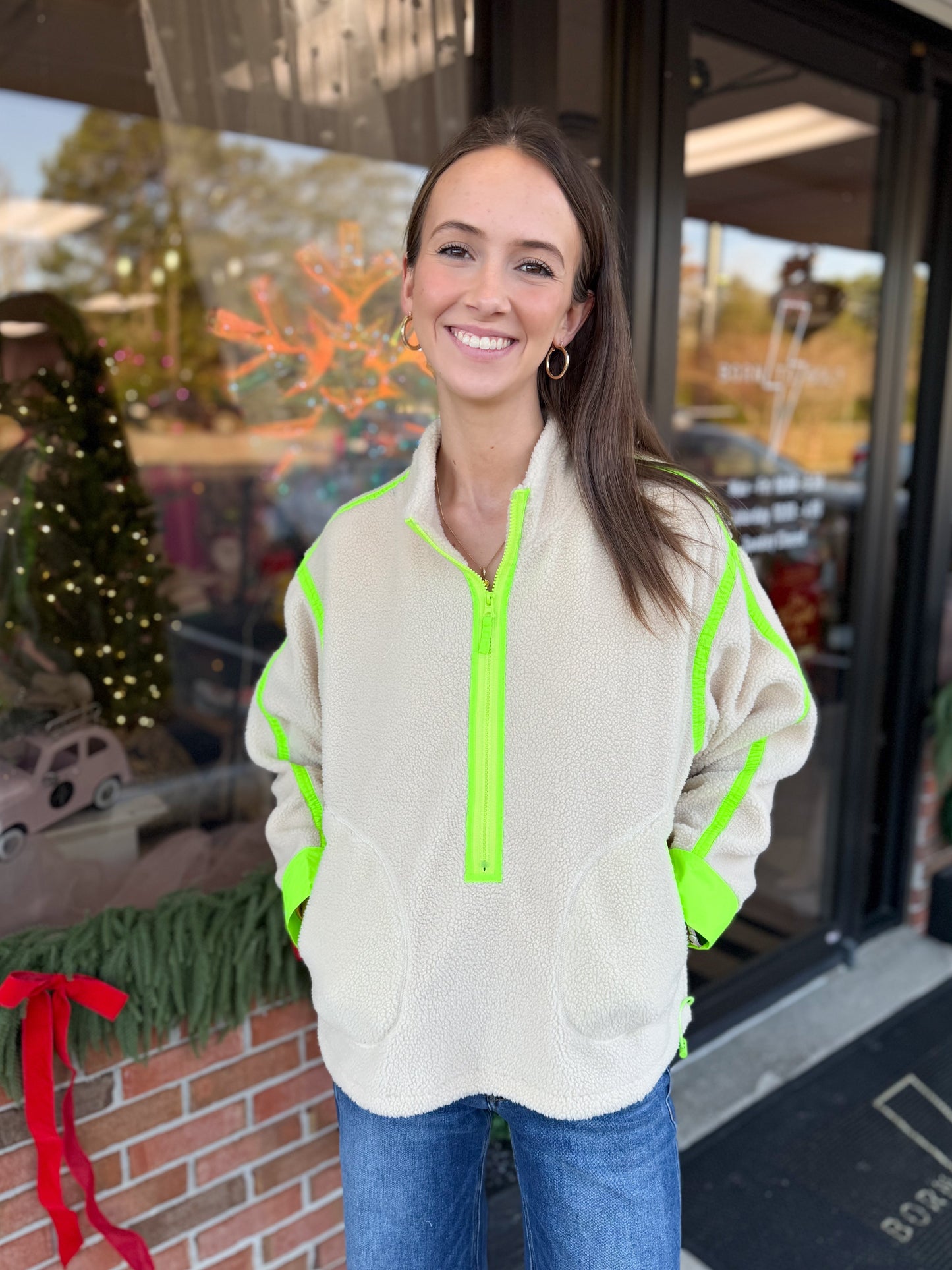 Contrast Sherpa Jacket