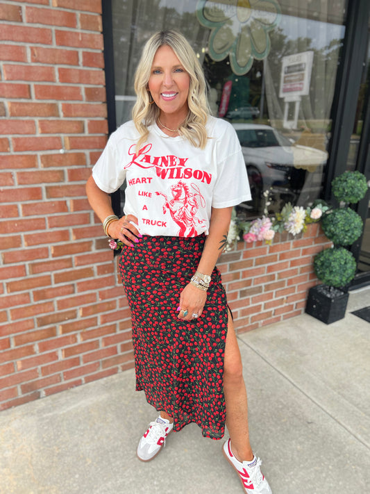 Cherry Maxi Skirt