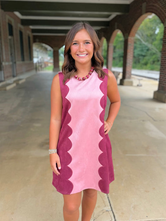 Suede Sleeveless Dress