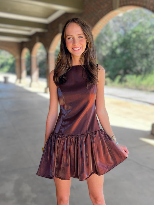 Luna Drop Waist Mini Dress