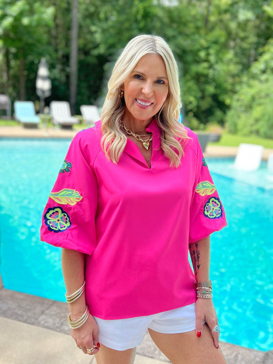 Daphne Embroidered Top