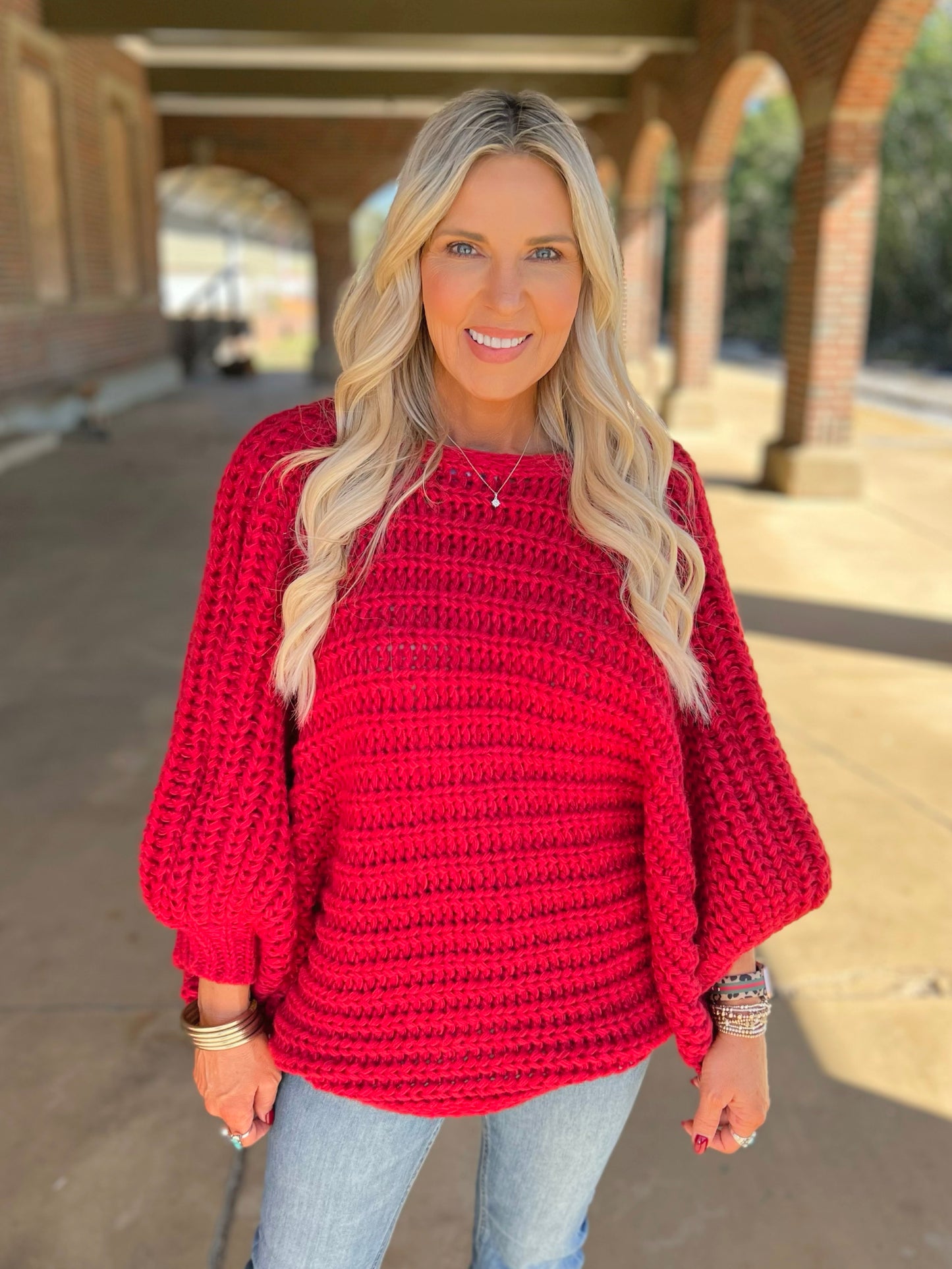 Chunky Knit Bow Sweater