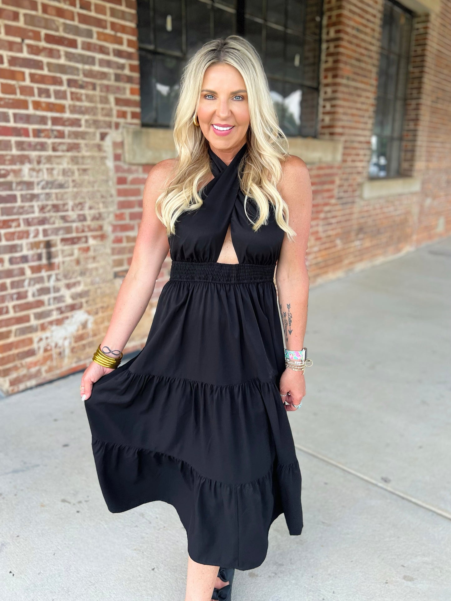 Cross My Heart Midi Dress